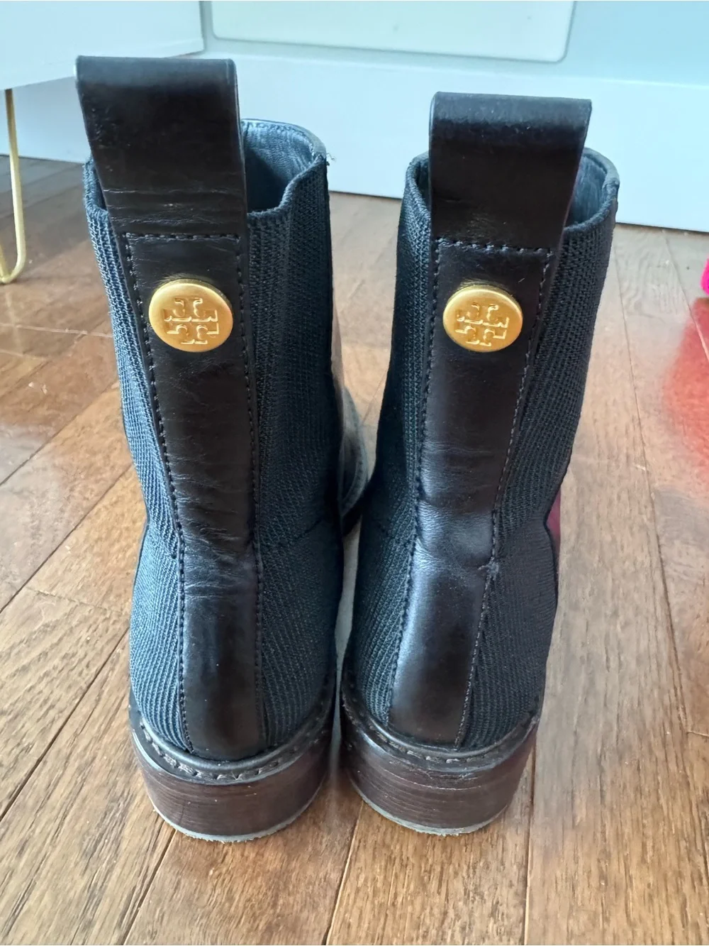 Tory Burch Black Leather Ankle Boots